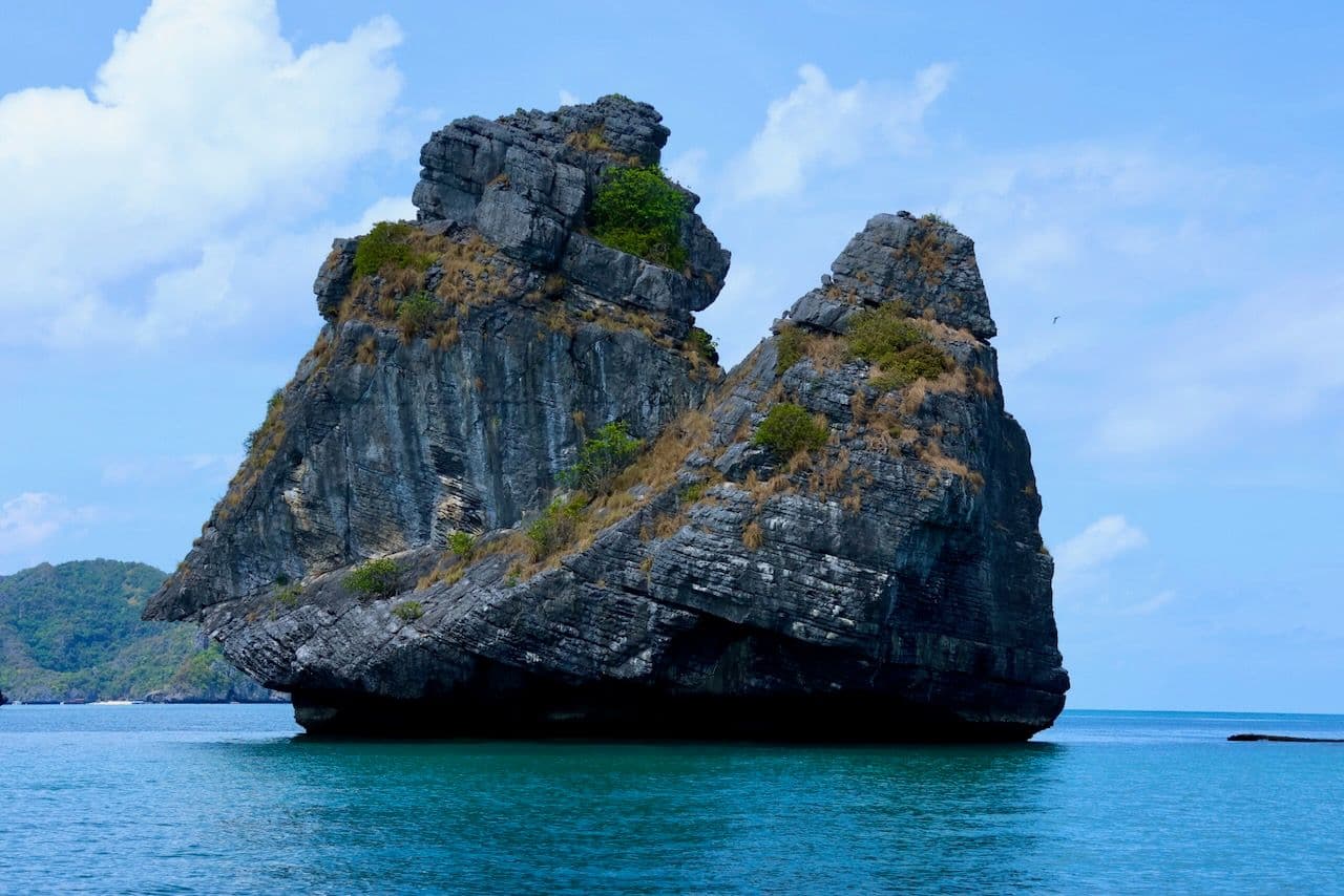 ’Praying Monkey Rock’ in Ang Thong resembles a monkey with its hands held up in prayer